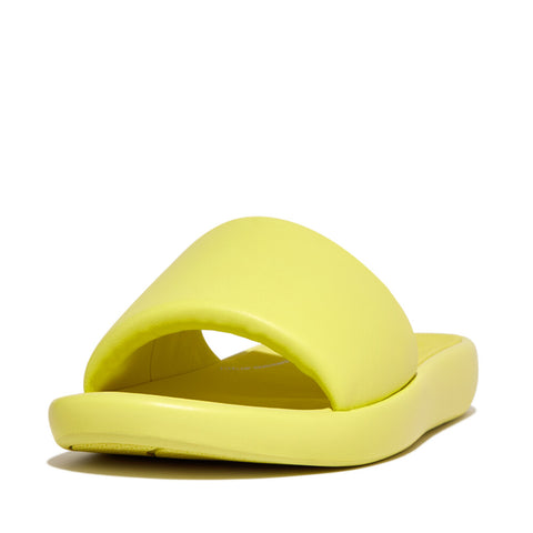 Fitflop iQUSHION D-LUXE PADDED LEATHER SLIDES (WOMEN)