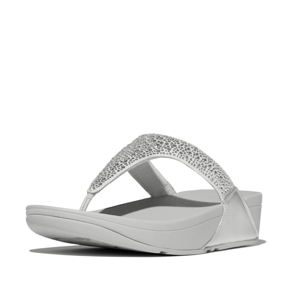 FITFLOP LULU CRYSTAL-MIX TOE-POST SANDALS (Women)