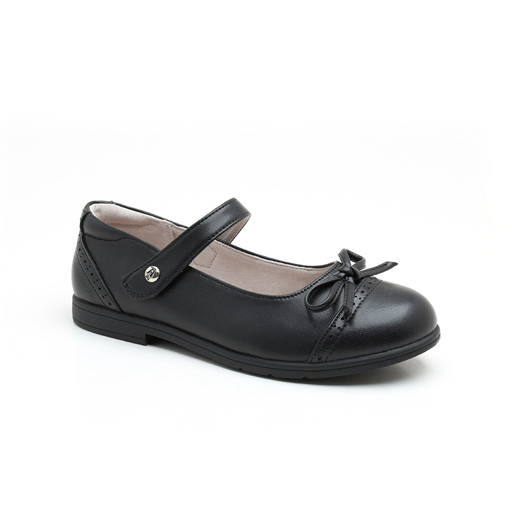 Hush Puppies Kids Black Leather Shoes (Women) – mirabell hk