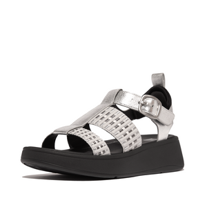 FitFlop - F-MODE M.LEATHER/WEBBING FLATFORM FISHERMAN SANDAL