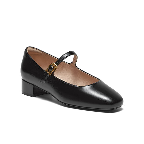 Cowhide leather women's casual shoes