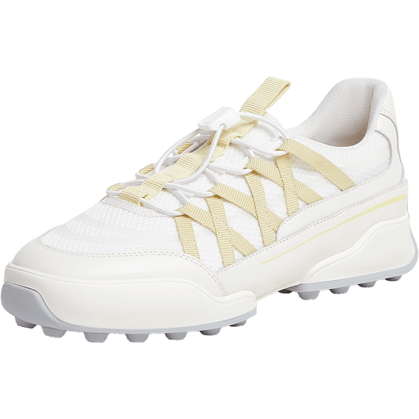 Textile/cowhide leather women's travel shoes