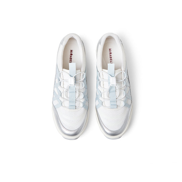Textile/cowhide leather women's travel shoes
