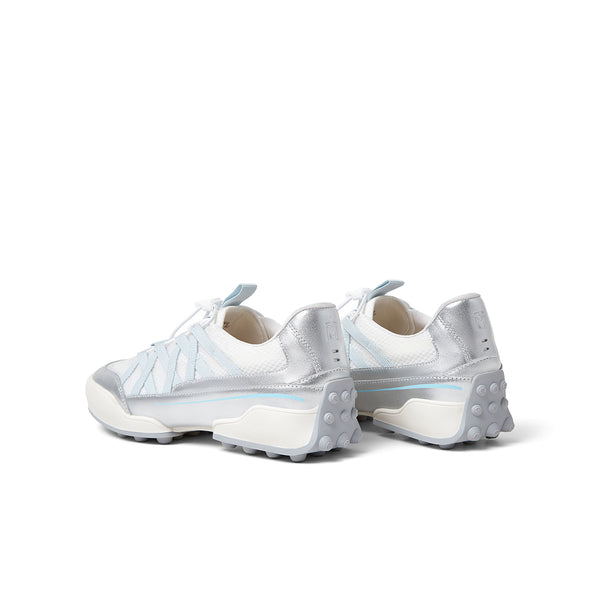 Textile/cowhide leather women's travel shoes