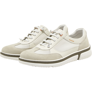 Cow split leather/textile/cow leather men's casual shoes