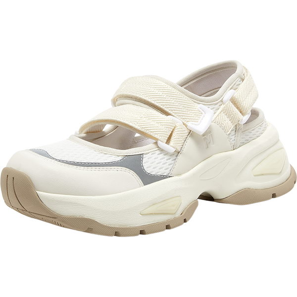 Textile/cowhide leather women's comfortable sports shoes