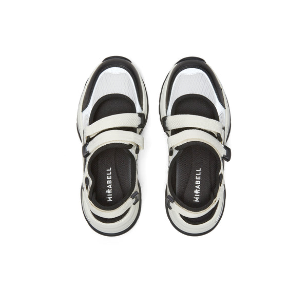 Textile/cowhide leather women's comfortable sports shoes