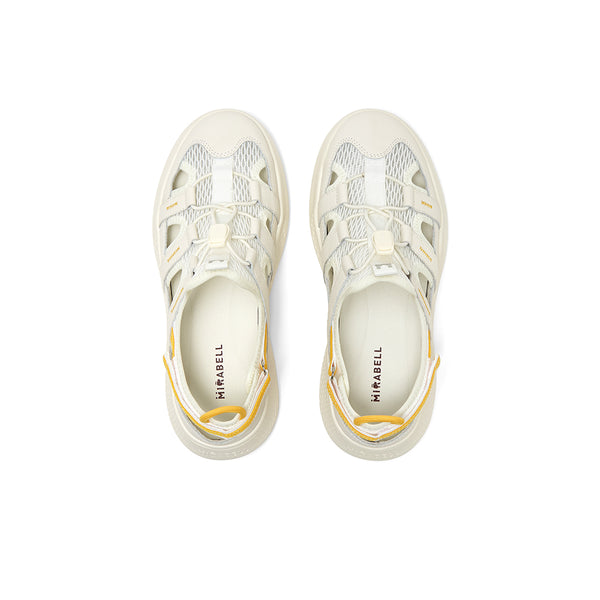 Cowhide leather/textile women's casual shoes