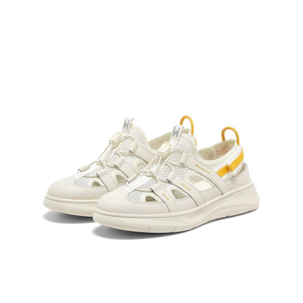 MIRABELL Cowhide Leather/Textile Casual Sandals (Women)