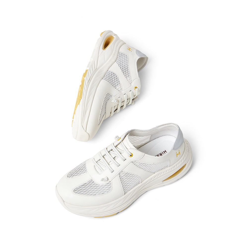 MIRABELL Cowhide Leather/Textile/Synthetic Leather Comfortable Sports Shoes (Women)