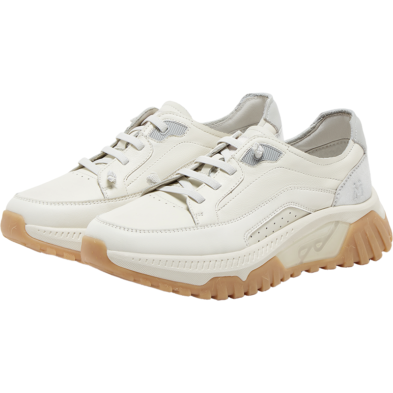 Cow leather/synthetic leather/sheep leather women's casual shoes