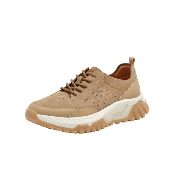 Cowhide/synthetic leather men's casual shoes