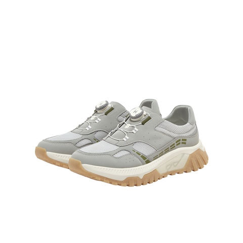 Synthetic leather/textile men's casual shoes