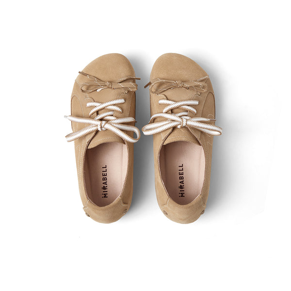 Cow split leather women's casual shoes