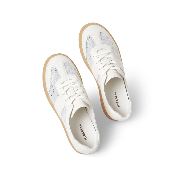 MIRABELL Cowhide Leather/Textile Casual Shoes (Women)