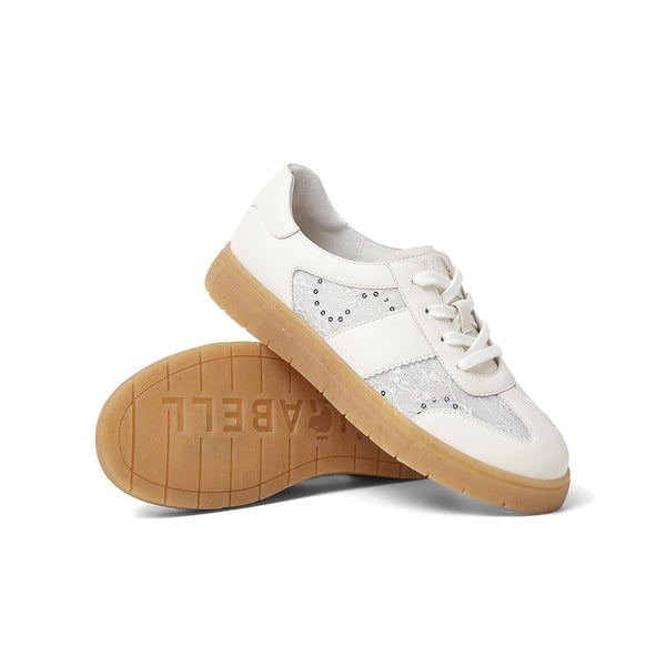 MIRABELL Cowhide Leather/Textile Casual Shoes (Women)