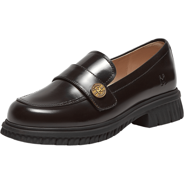 Cowhide leather women's casual shoes