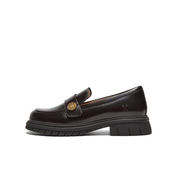 Cowhide leather women's casual shoes