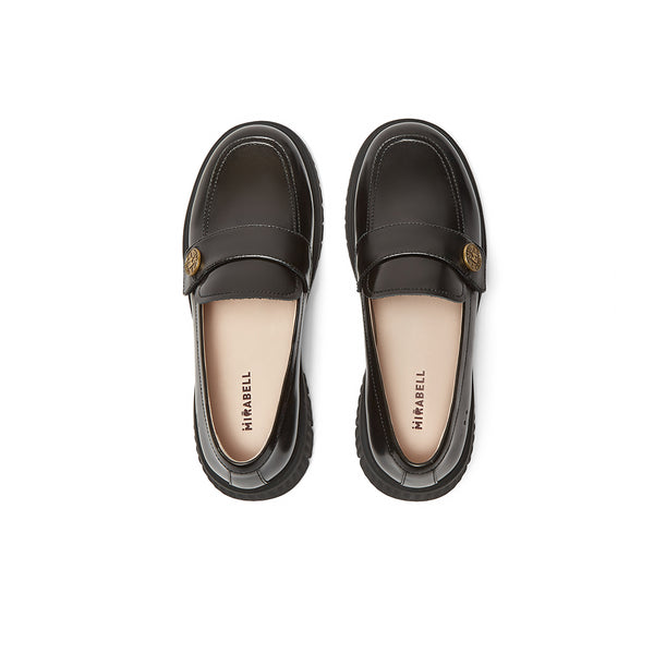 Cowhide leather women's casual shoes