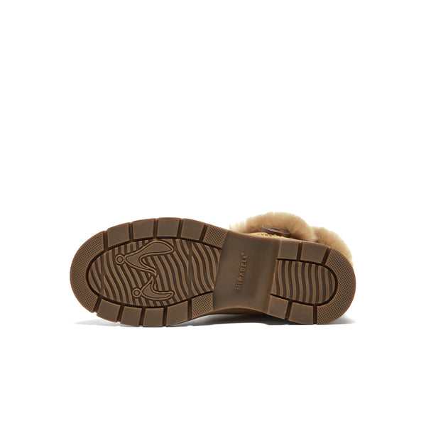MIRABELL Cow split leather/rabbit fur women's leather shoes (Women)