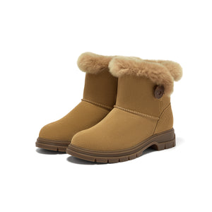 MIRABELL Cow split leather/rabbit fur women's leather shoes (Women)