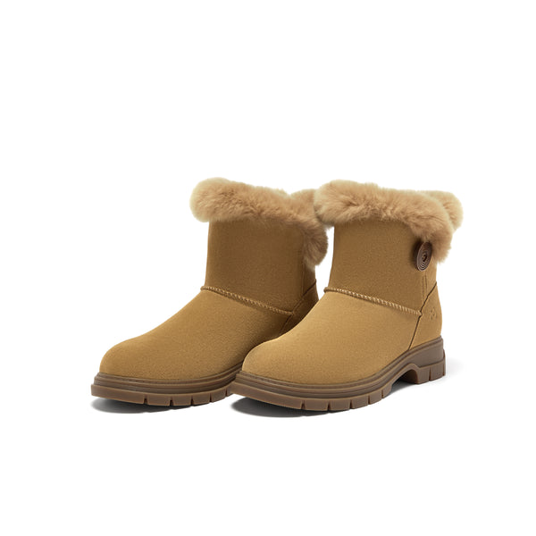 MIRABELL Cow split leather/rabbit fur women's leather shoes (Women)