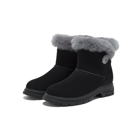 MIRABELL Cow split leather/rabbit fur women's leather shoes (Women)