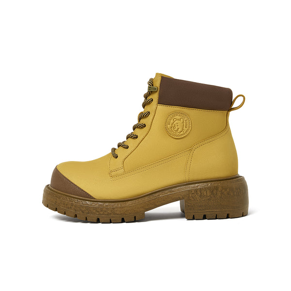 [MIRABELL x Winnie The Pooh] Cowhide leather/cow split leather casual shoes (Women)