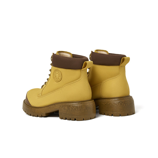 [MIRABELL x Winnie The Pooh] Cowhide leather/cow split leather casual shoes (Women)