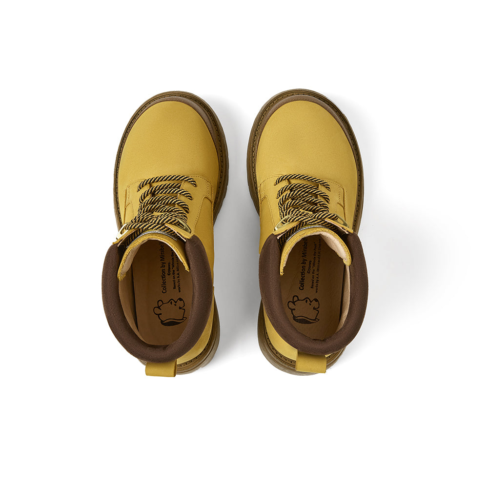 [MIRABELL x Winnie The Pooh] Cowhide Leather/Cow Split Leather Boot (Women)