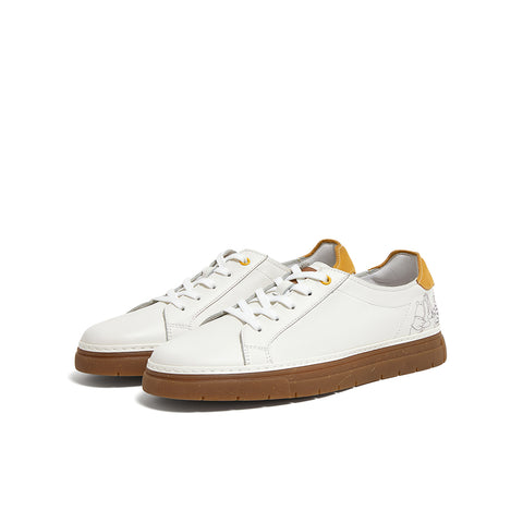 MIBRAELL x WinnieThePooh Cowhide/synthetic leather casual shoes (Men)