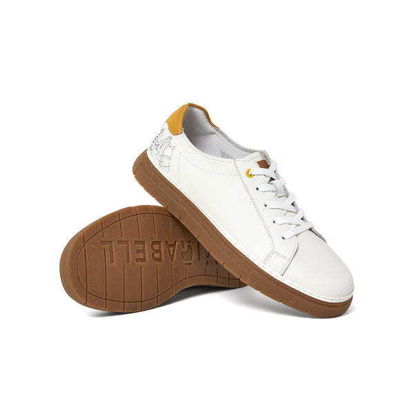 MIBRAELL x WinnieThePooh Cowhide/synthetic leather casual shoes (Men)