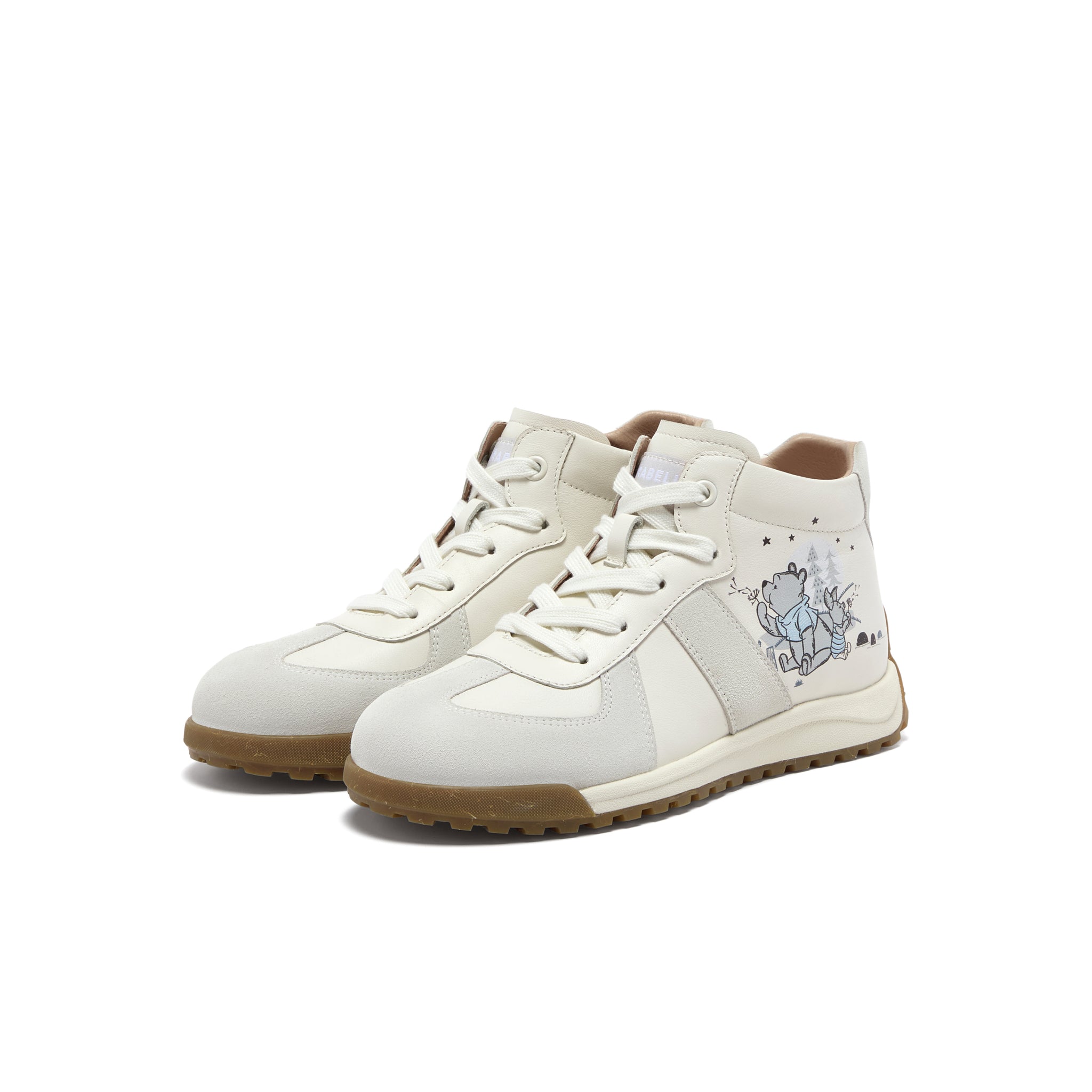 [MIRABELL x Winnie The Pooh] Cowhide leather/cow split leather casual shoes (Women)