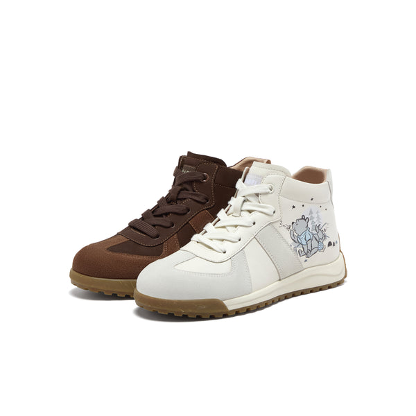 [MIRABELL x Winnie The Pooh] Cowhide leather/cow split leather casual shoes (Women)