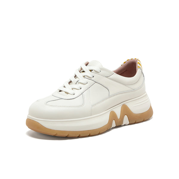 [MIRABELL x Winnie The Pooh] Cowhide leather casual shoes (Women)