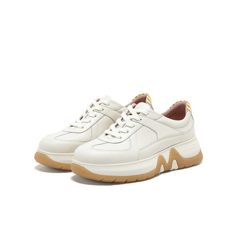 [MIRABELL x Winnie The Pooh] Cowhide leather casual shoes (Women)