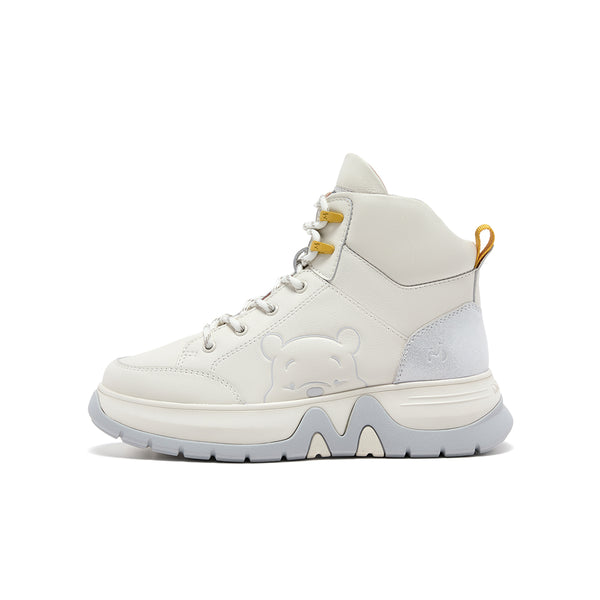 [MIRABELL x Winnie The Pooh] Cowhide leather/cow split leather casual shoes (Women)