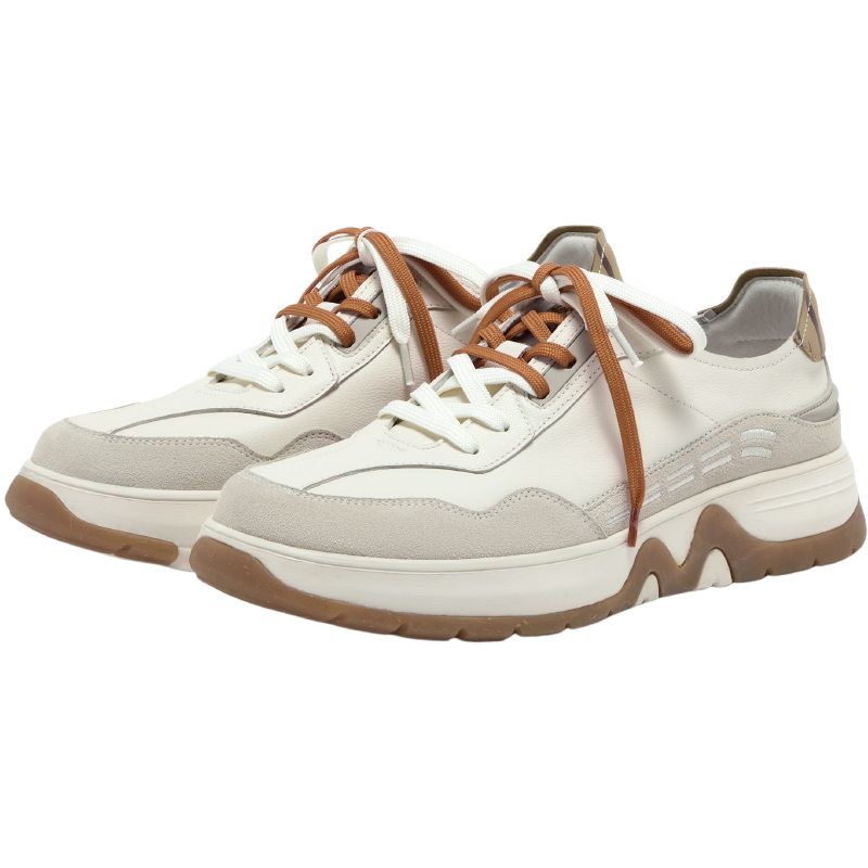 [MIRABELL x Winnie The Pooh] Cow leather/cow split leather/synthetic leather casual shoes (Men)