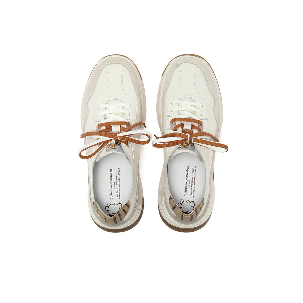 [MIRABELL x Winnie The Pooh] Cow leather/cow split leather/synthetic leather casual shoes (Men)