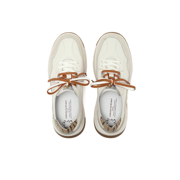 [MIRABELL x Winnie The Pooh] Cow leather/cow split leather/synthetic leather casual shoes (Men)