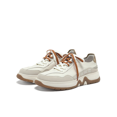 [MIRABELL x Winnie The Pooh] Cow leather/cow split leather/synthetic leather casual shoes (Men)