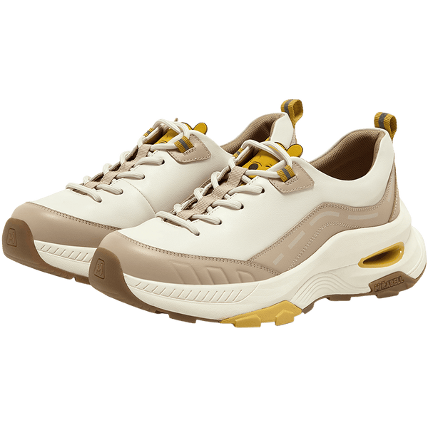 [MIRABELL x Winnie The Pooh] Cowhide leather/cow split leather/fabric women's comfortable sports shoes