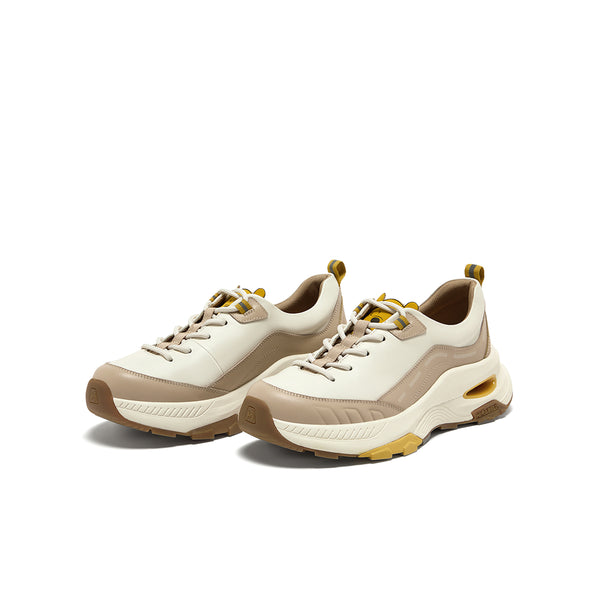 [MIRABELL x Winnie The Pooh] Cowhide leather/cow split leather/fabric women's comfortable sports shoes