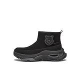 [MIRABELL x Winnie The Pooh] Cow Split Leather/Fabric Comfortable Boot (Women)