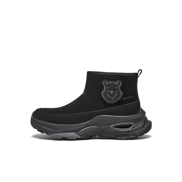[MIRABELL x Winnie The Pooh] Cow split leather/cow leather/fabric comfortable sports shoes (Women)