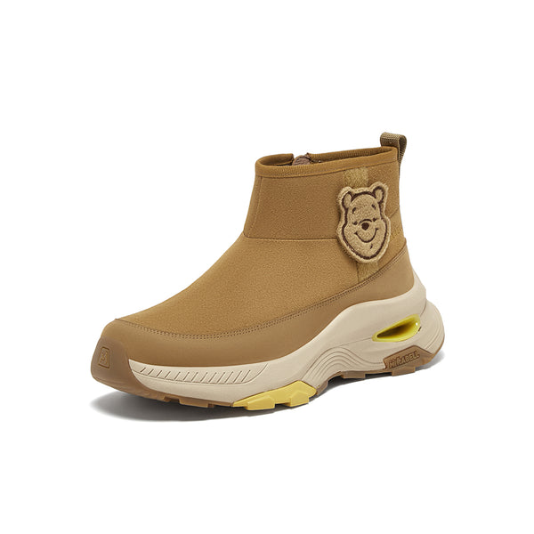 [MIRABELL x Winnie The Pooh] Cow split leather/cow leather/fabric comfortable sports shoes (Women)