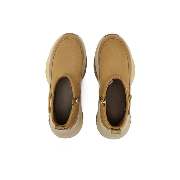 [MIRABELL x Winnie The Pooh] Cow split leather/cow leather/fabric comfortable sports shoes (Women)