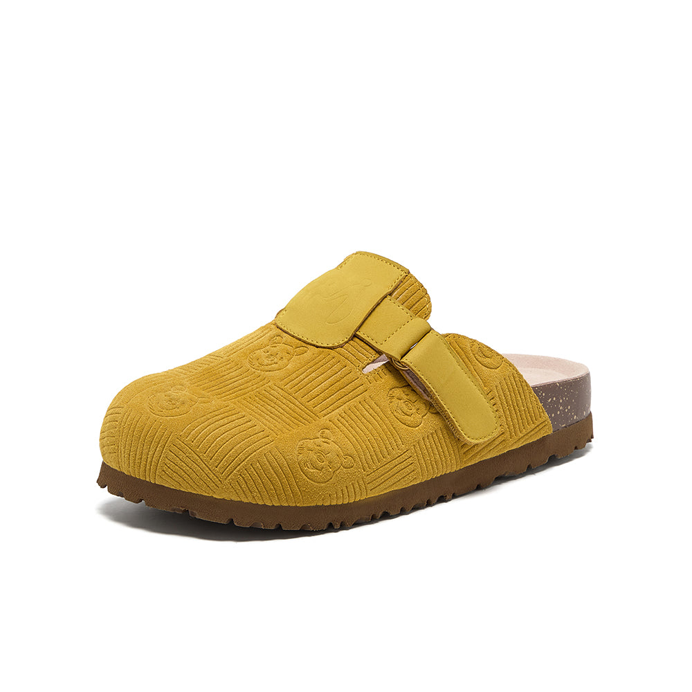[MIRABELL x Winnie The Pooh] Cow Split Leather Mules (Women)