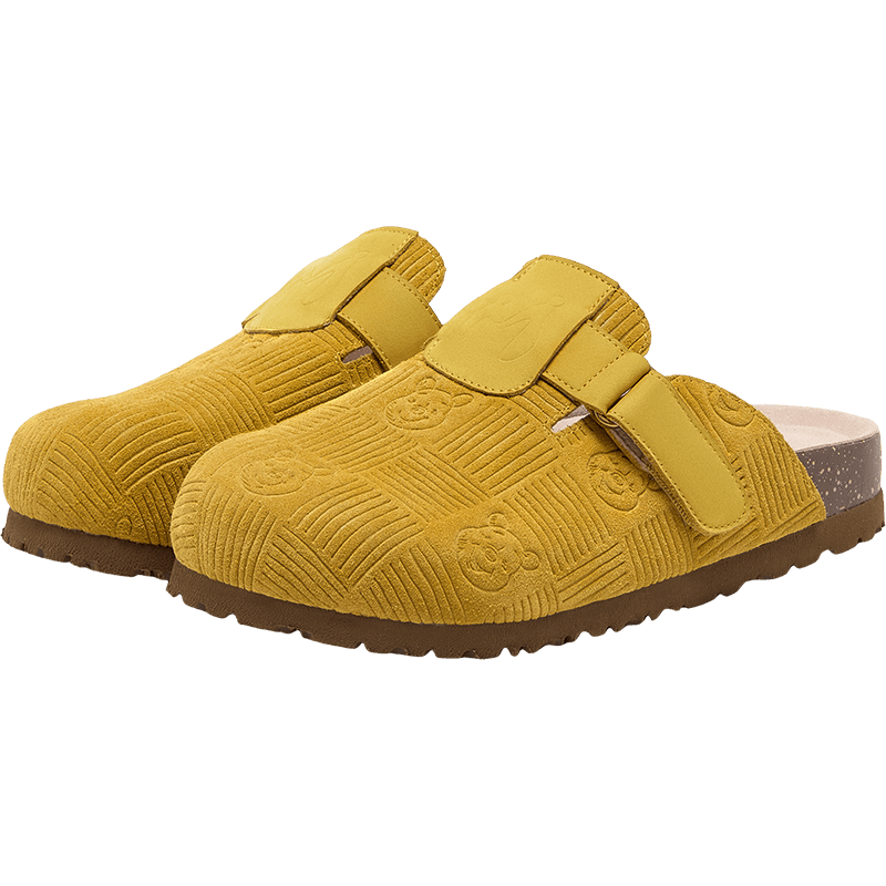 [MIRABELL x Winnie The Pooh] Cow Split Leather Mules (Women)