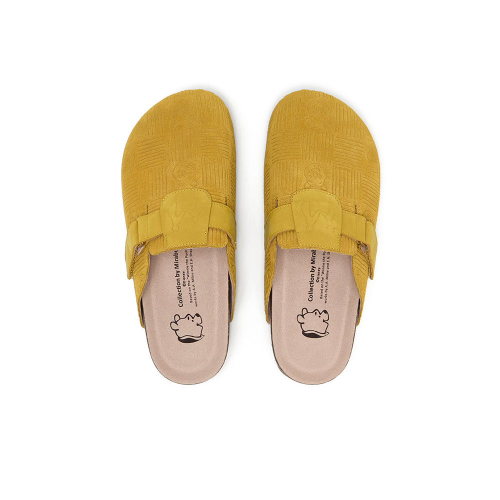 [MIRABELL x Winnie The Pooh] Cow Split Leather Mules (Women)